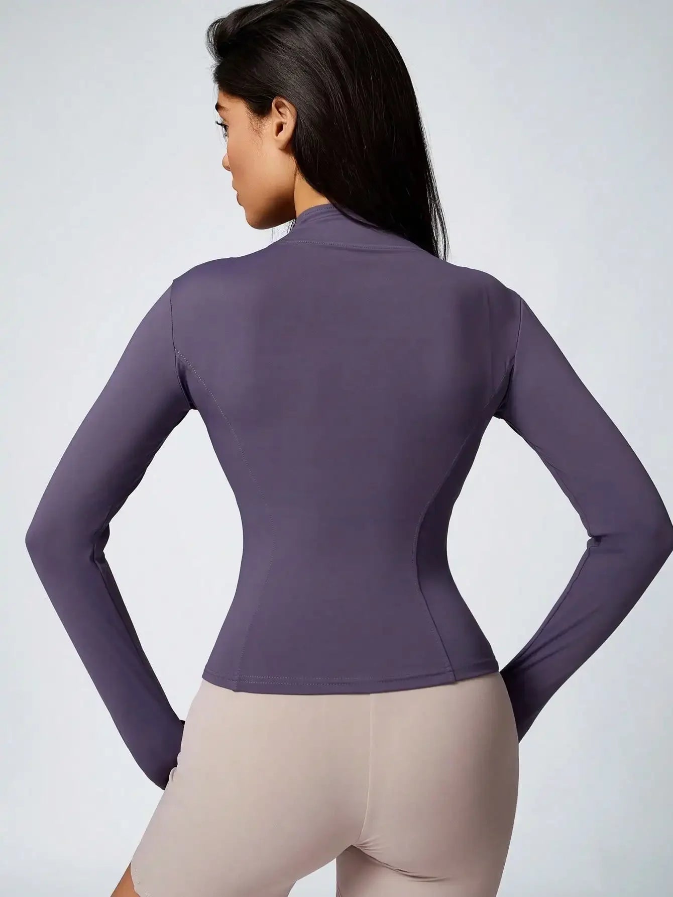 Zip-Up Turtleneck Sports Jacket