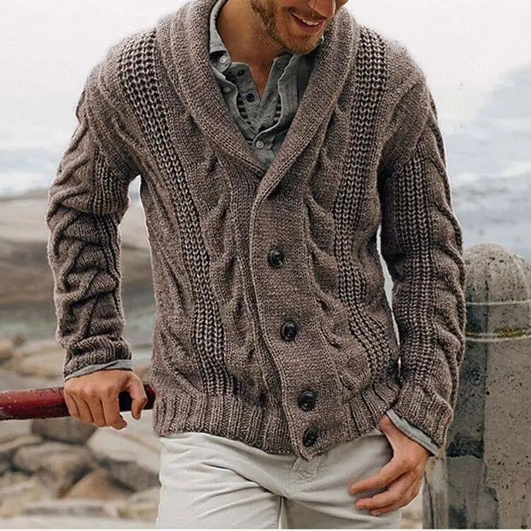 HeritageCoarse Knit Cardigan