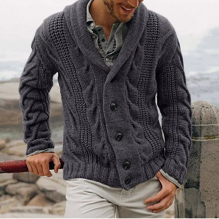 HeritageCoarse Knit Cardigan