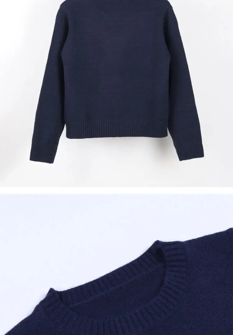 Winter Bear Crest Designer Pullover