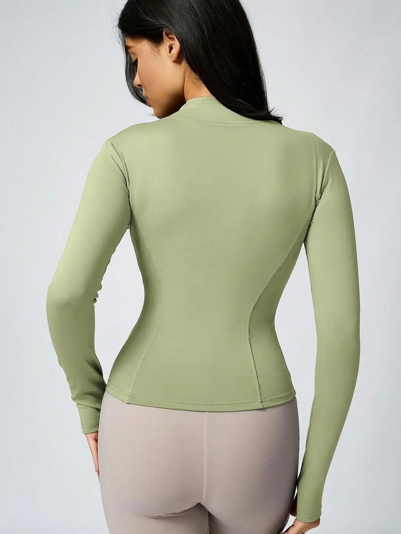 Zip-Up Turtleneck Sports Jacket