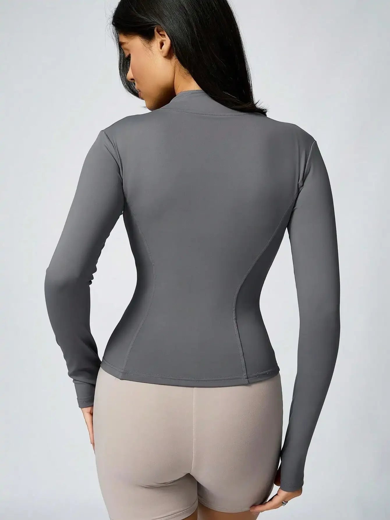 Zip-Up Turtleneck Sports Jacket