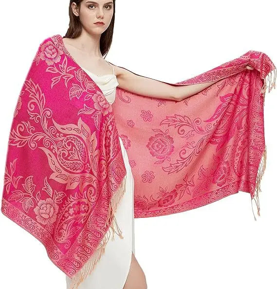 Retro Shawl Cashew Flower Geometric Scarf
