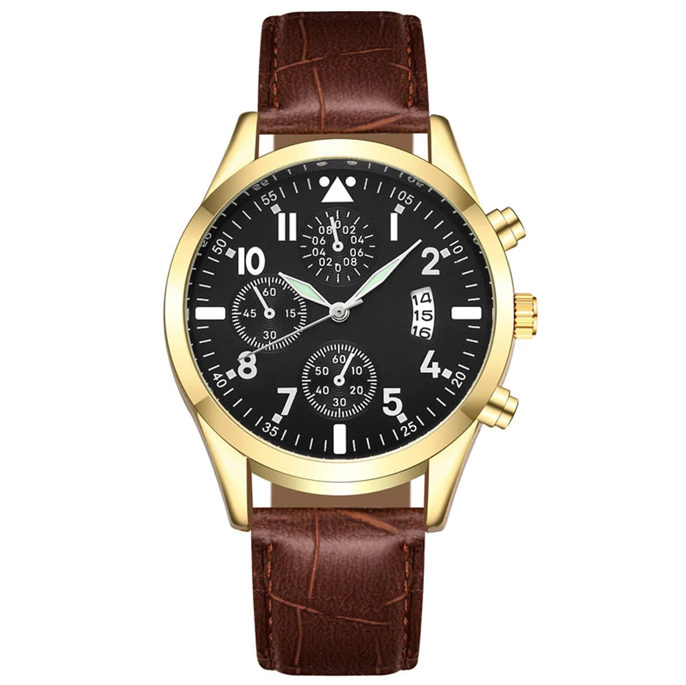 ItsYara Business Leather Watch