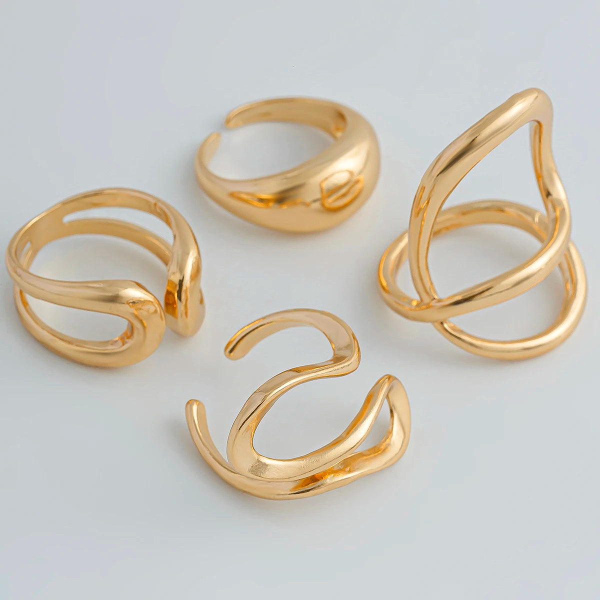 ItsYara 4Pcs Open Rings