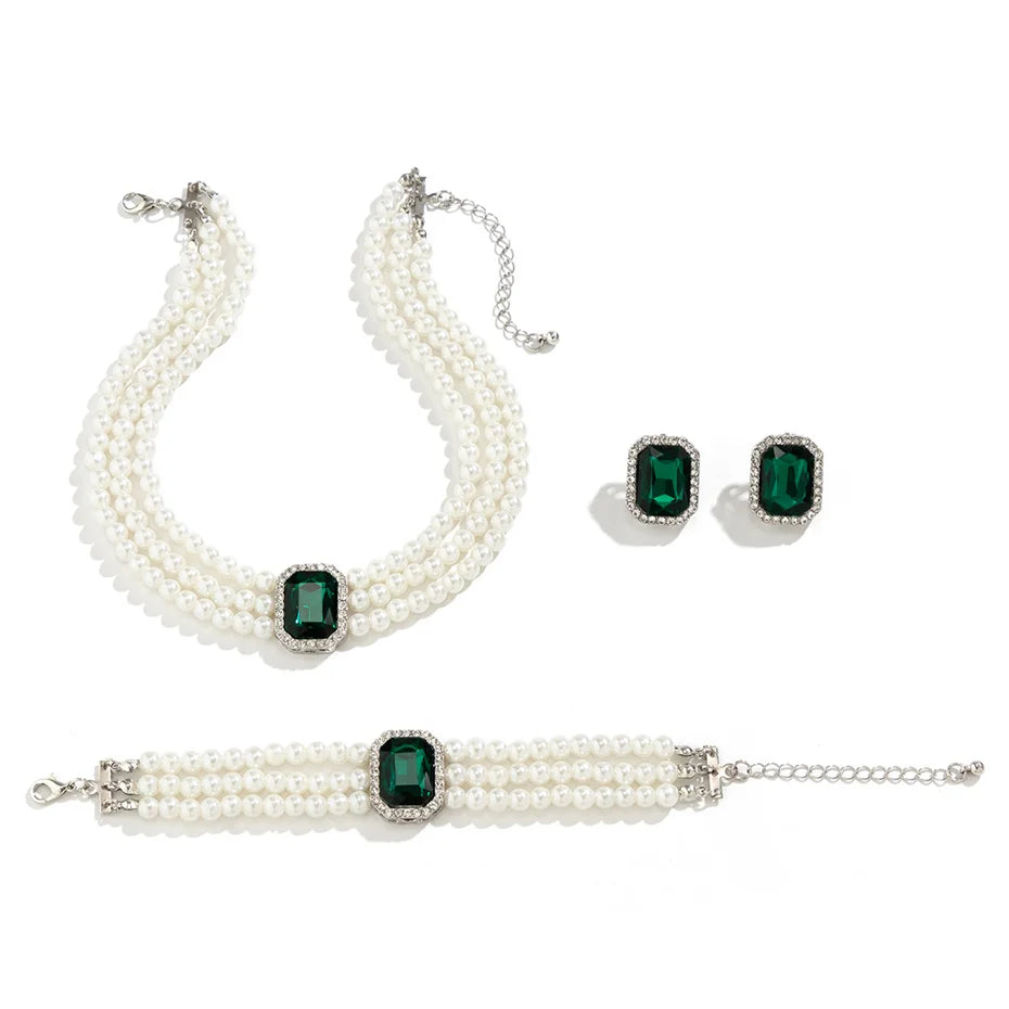 ItsYara Pharaonic Multilayer Imitation Pearl Set