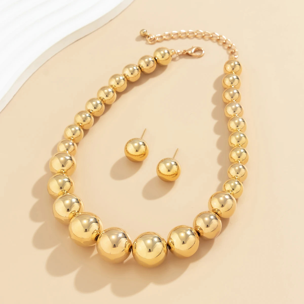 ItsYara Pharaonic Ball Bead Necklace