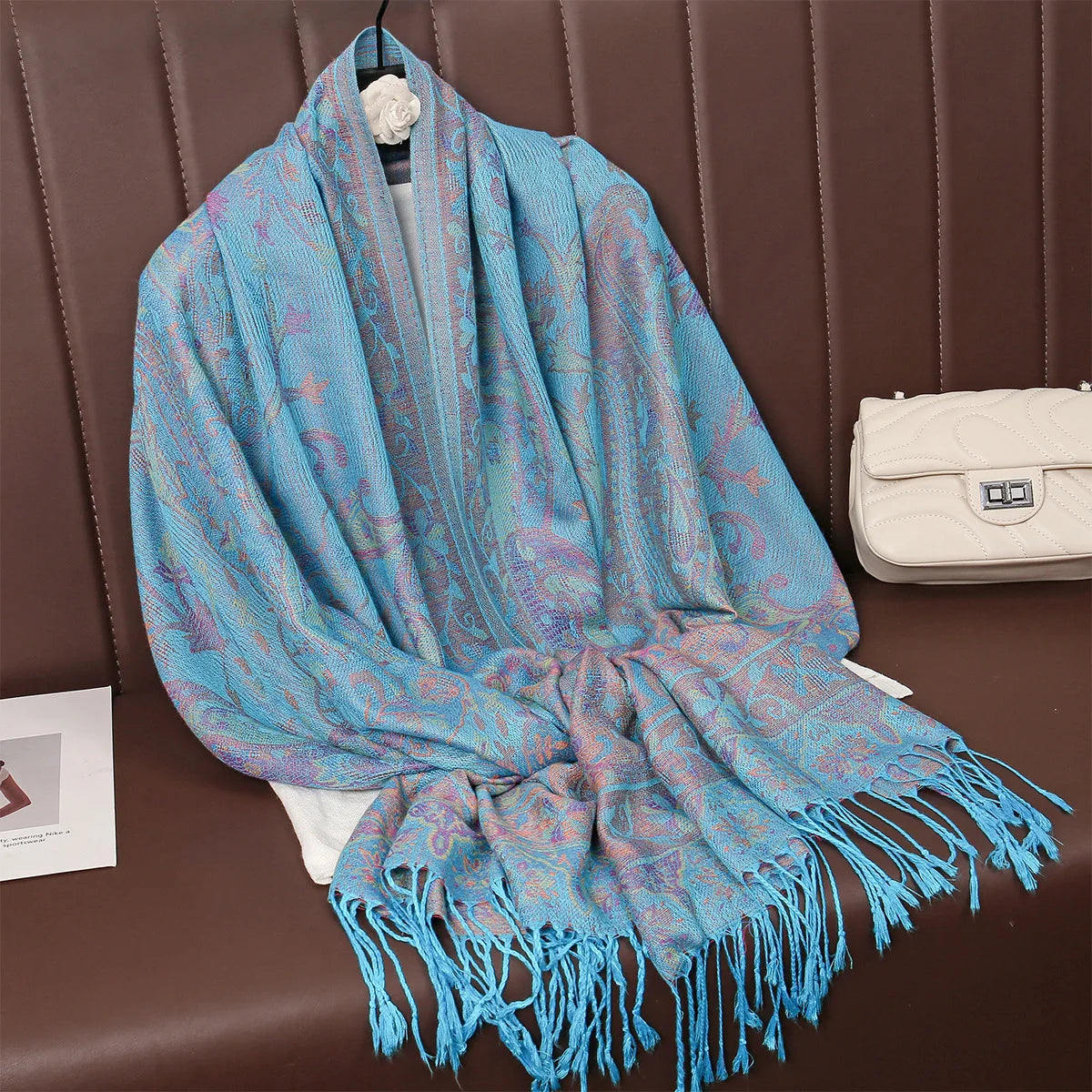 Retro Shawl Cashew Flower Geometric Scarf