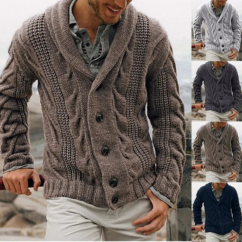 HeritageCoarse Knit Cardigan