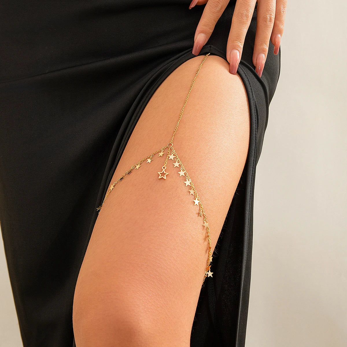 ItsYara Pharaonic Sequin Leg Chain