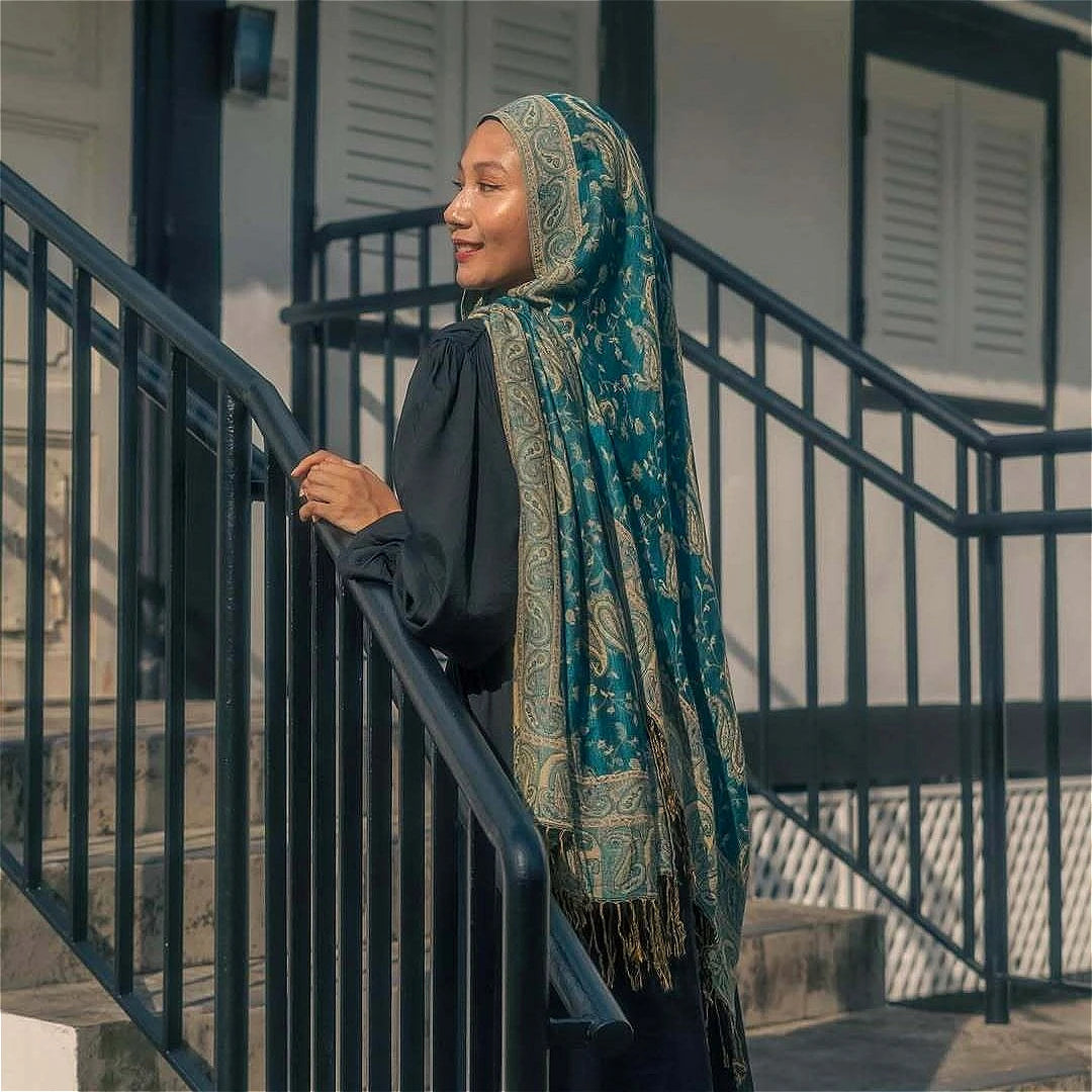 Retro Shawl Cashew Flower Geometric Scarf