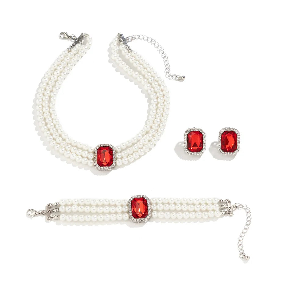 ItsYara Pharaonic Multilayer Imitation Pearl Set