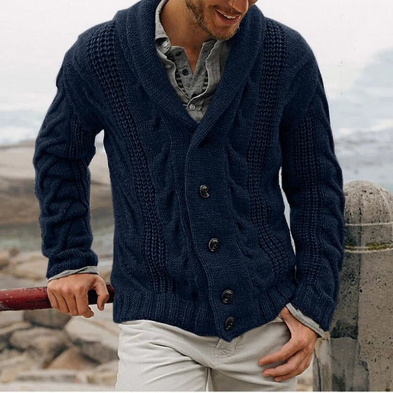 HeritageCoarse Knit Cardigan