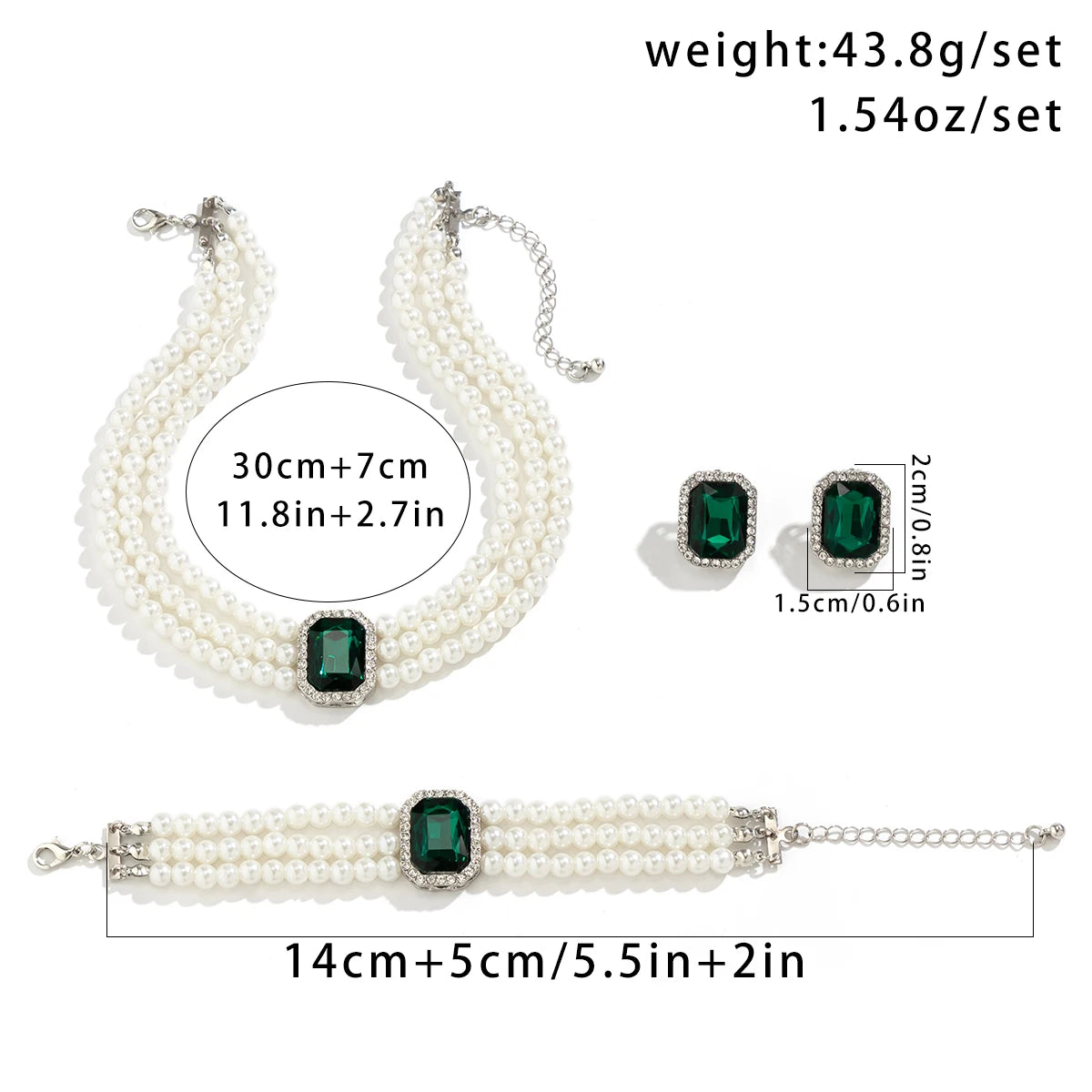 ItsYara Pharaonic Multilayer Imitation Pearl Set