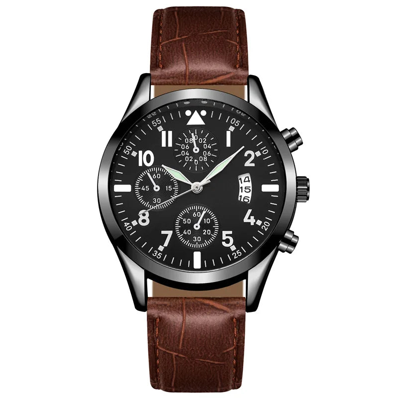 ItsYara Business Leather Watch