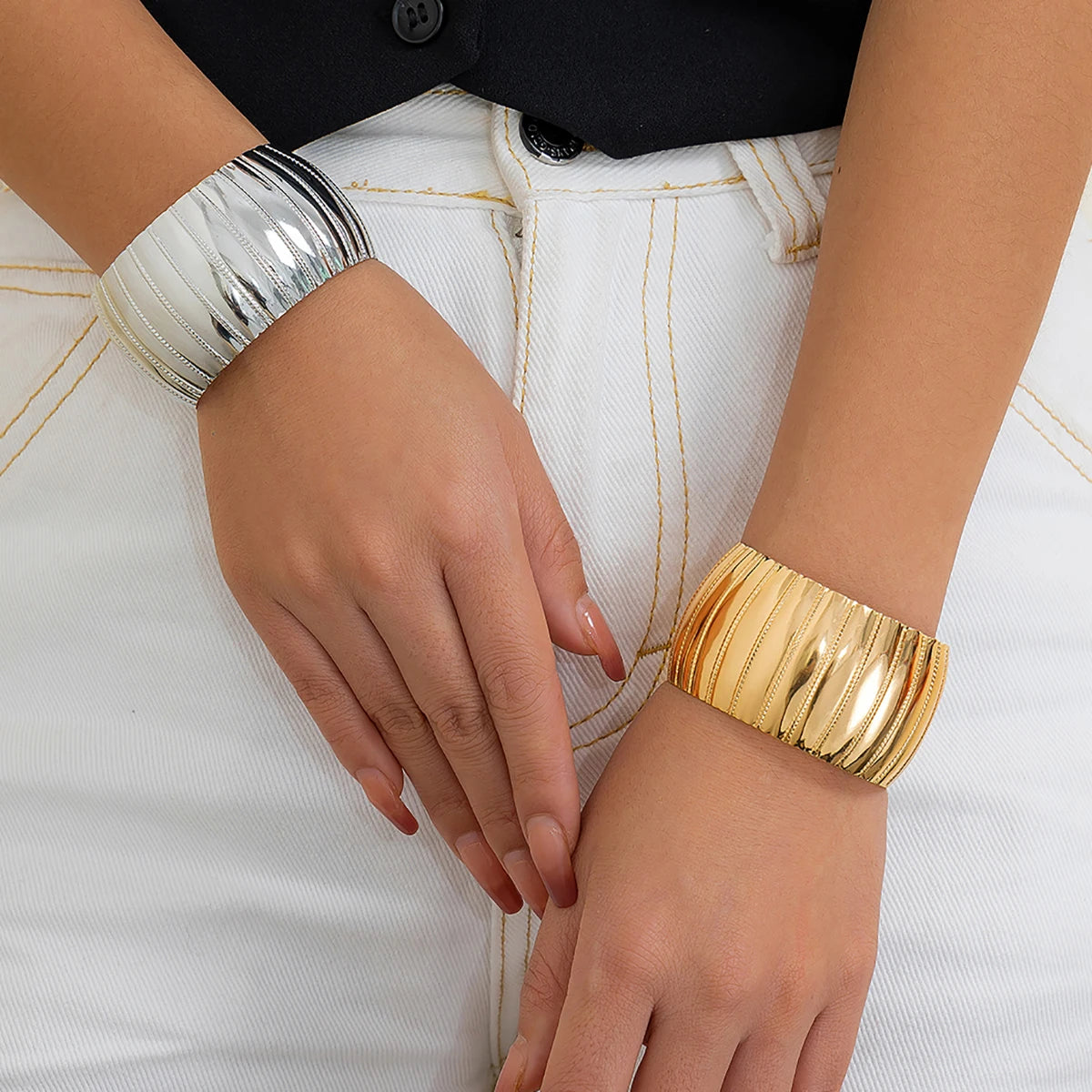 ItsYara Pharaonic Open Cuff Bracelet