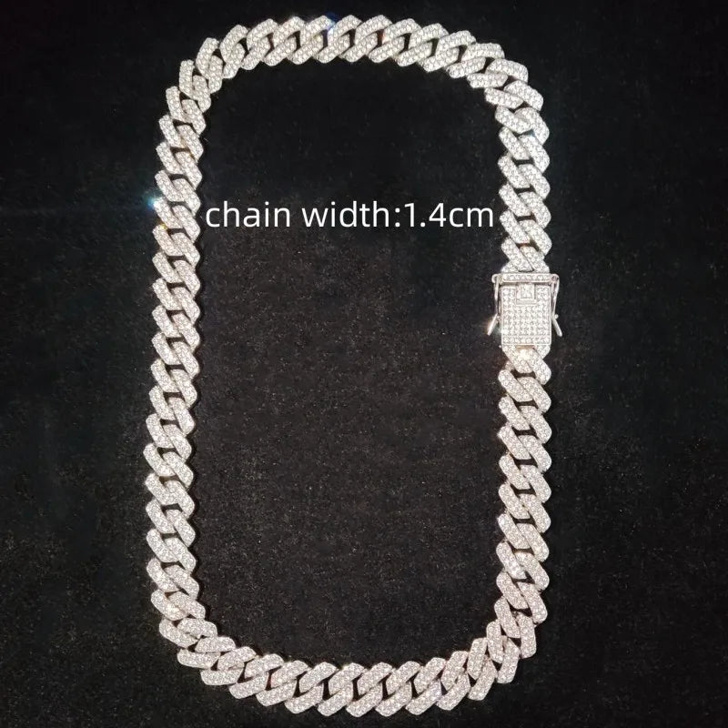 ItsYara Cuban Chain Iced Out Bling Necklace