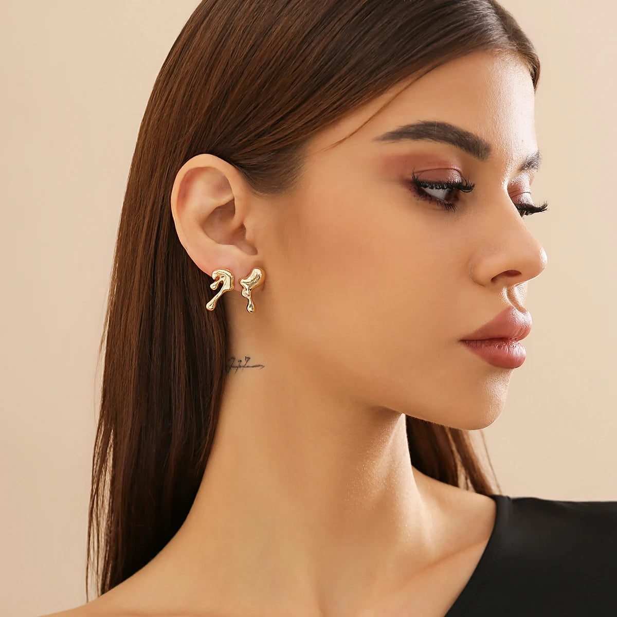 ItsYara Pharaonic Asymmetrical Earrings