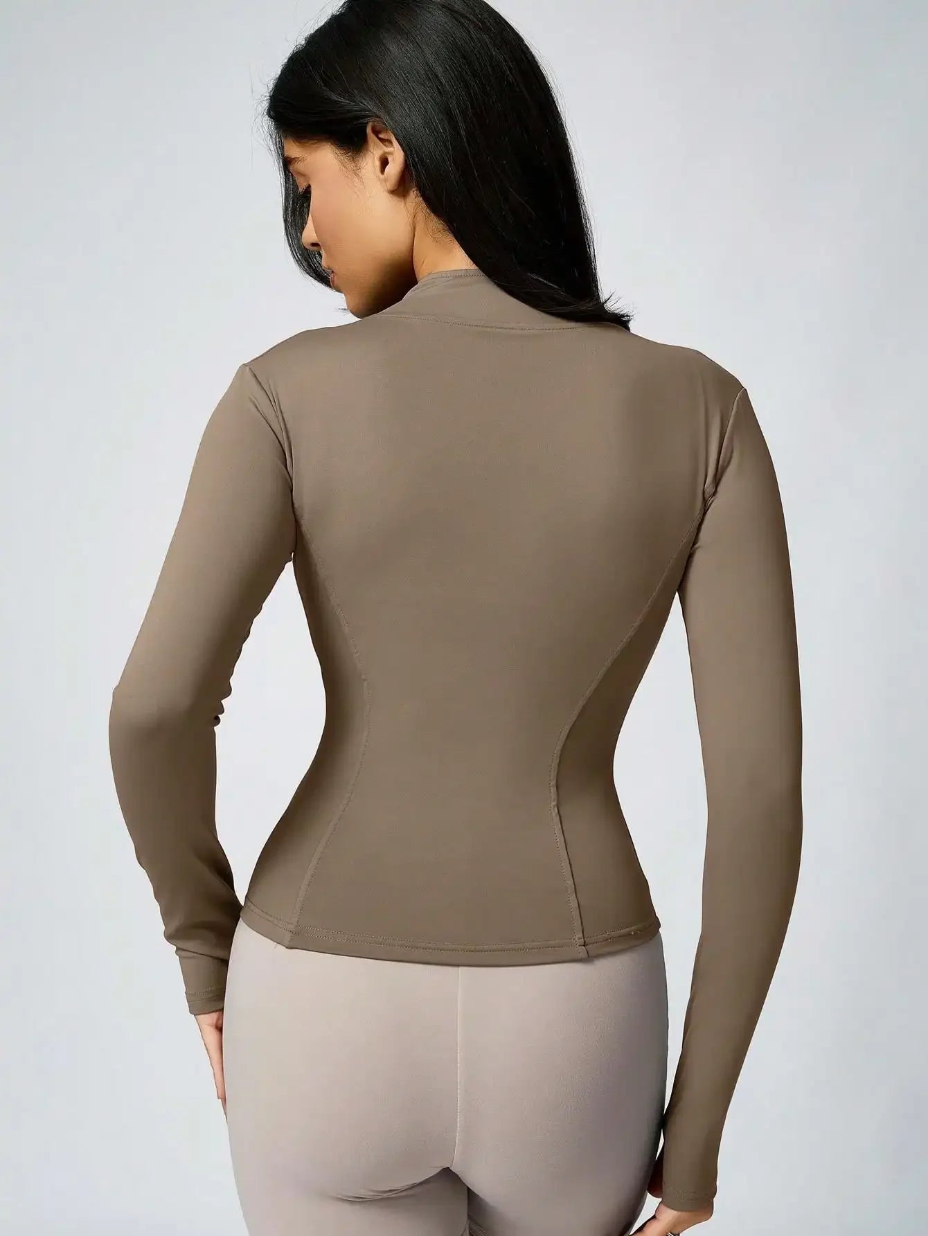 Zip-Up Turtleneck Sports Jacket