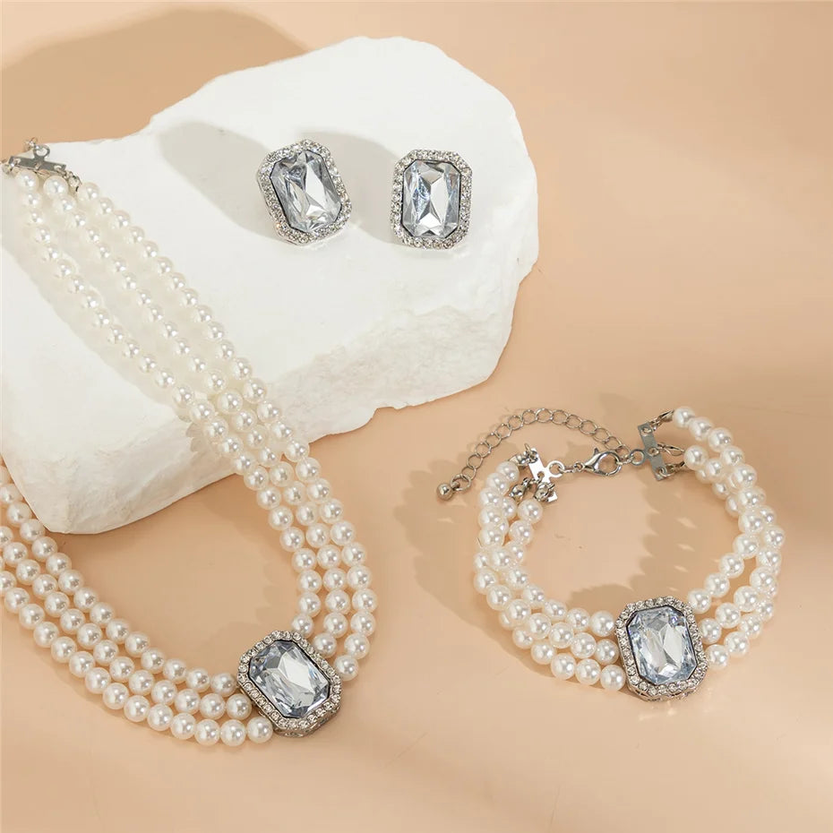 ItsYara Pharaonic Multilayer Imitation Pearl Set