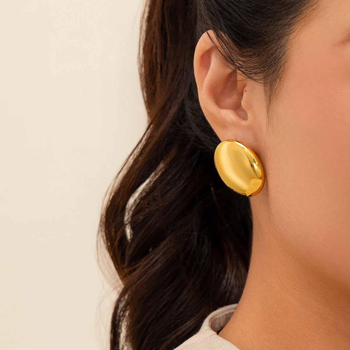 ItsYara Pharaonic Round Earrings