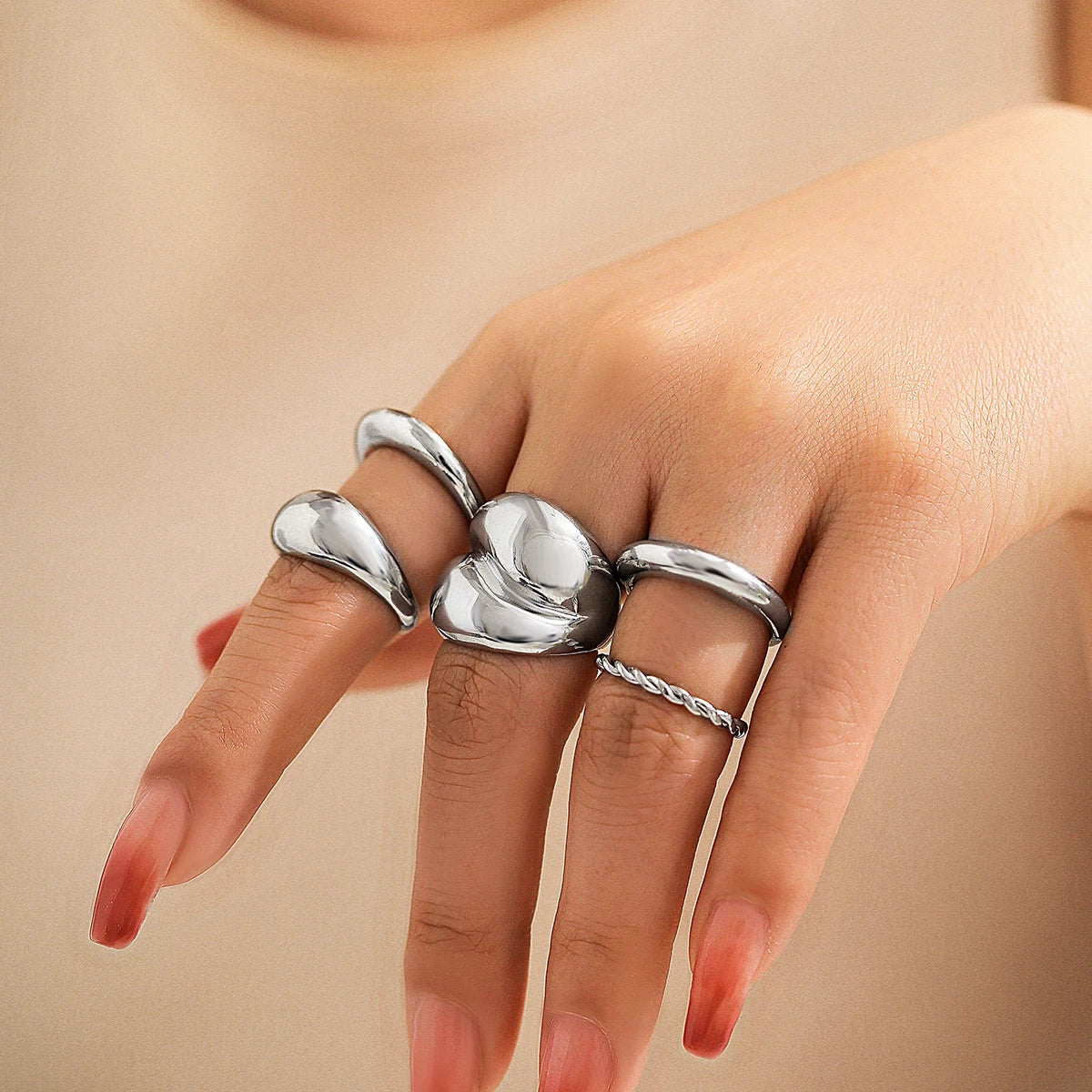 ItsYara 5Pcs Bohemian Rings