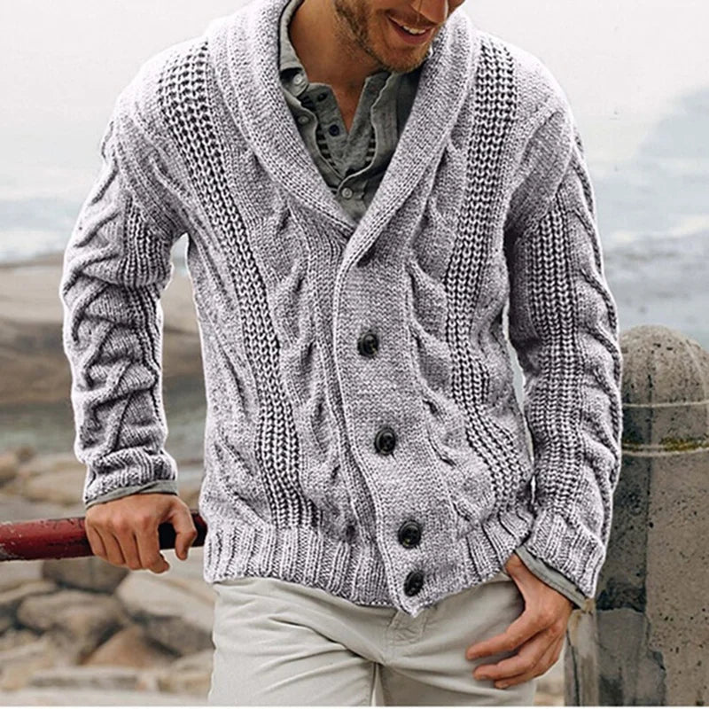 HeritageCoarse Knit Cardigan