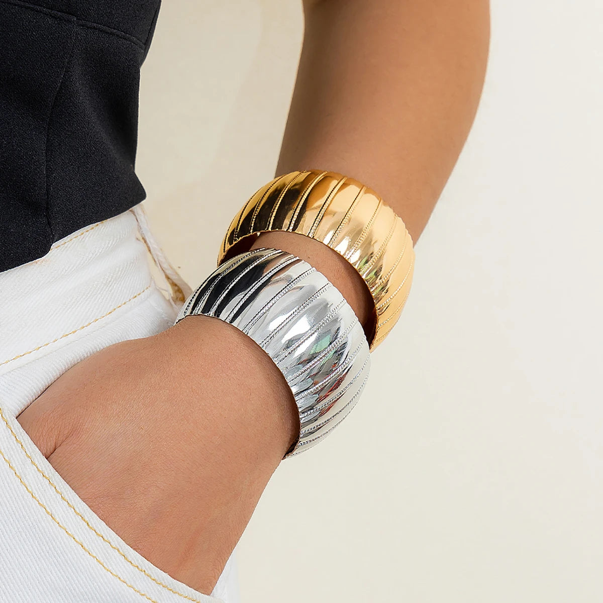 ItsYara Pharaonic Open Cuff Bracelet