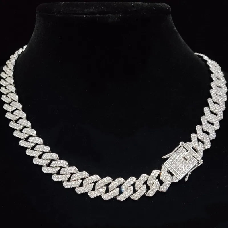 ItsYara Cuban Chain Iced Out Bling Necklace